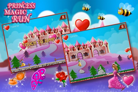 Princess Magic Run - Fun at My Pink Castle Kingdom (Free Game) screenshot 2