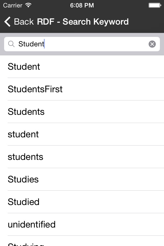RDF Keyword Search screenshot 2