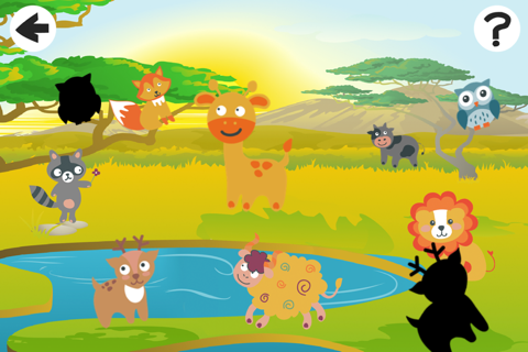 Around the World Game: Play and Learn shapes for Children with Animals screenshot 4