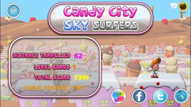Candy City Sky Surfers - Skateboard/hoverboard-surfing run game for boys and girls: Crush your competition! screenshot-3