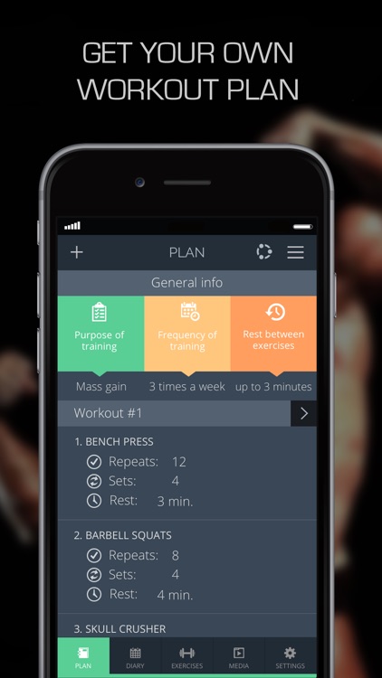 MyTrainer - gym workouts diary