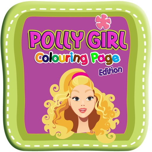 Coloring Page for Polly girl Edition Icon