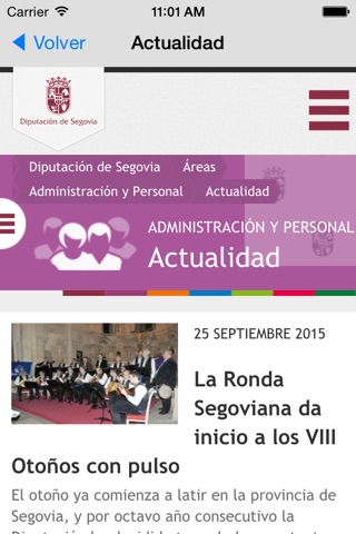 Portal Web de Diputación de Segovia screenshot 3