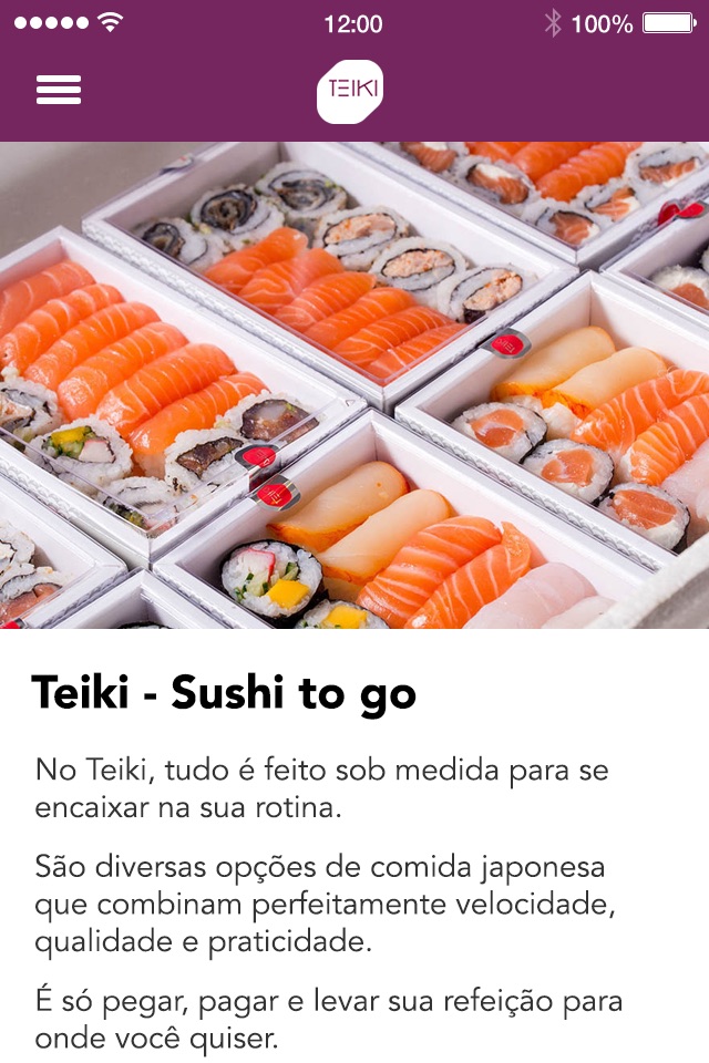 Teiki - Sushi to go screenshot 2