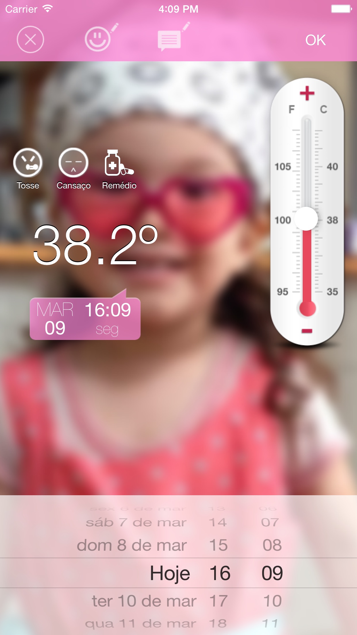 Screenshot do app Fever Notes