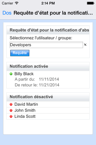 Out of Office (Lotus Notes) screenshot 4