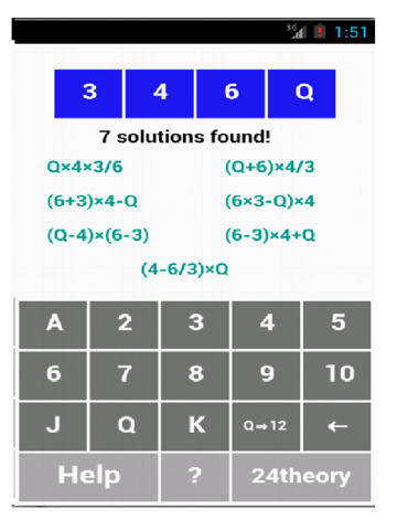 Clique para Instalar o App: "24 Math Solver from 24theory"