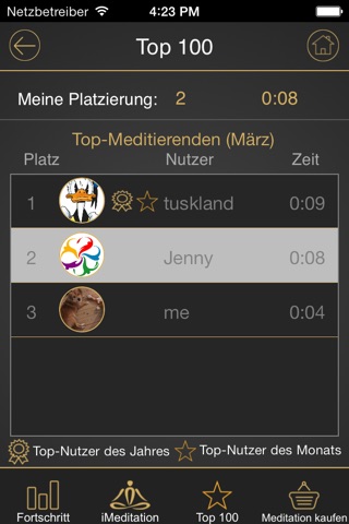iMeditation German screenshot 3