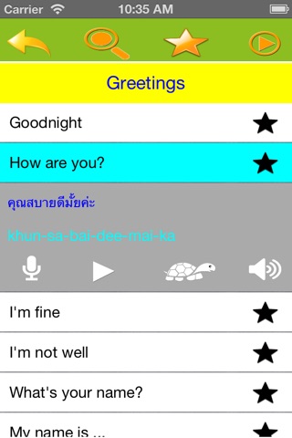 Speak Thai - Learn useful phrase & vocabulary for traveling lovers and beginner free screenshot 2