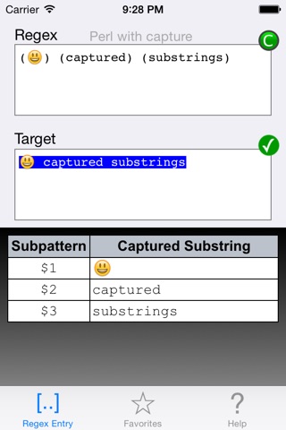 Regexen screenshot 2