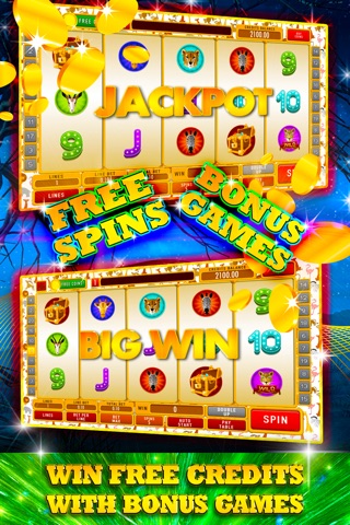 Lucky Wild Wolf Moon Casino: Free Slot Machines with Progressive Jackpot and Poker Bonus Chips screenshot 2