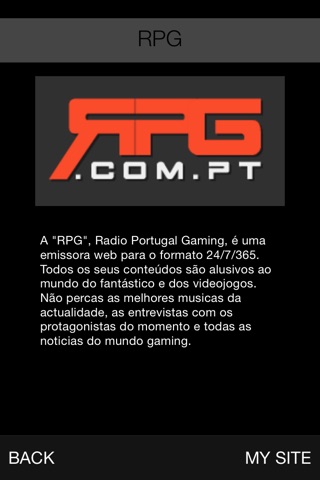 RPG Radio Portugal Gaming screenshot 2