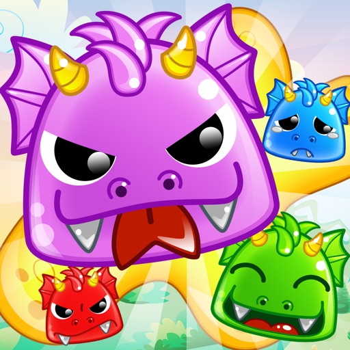 Jelly Dragon Pop - Castle Blitz Match 3 Puzzle Game