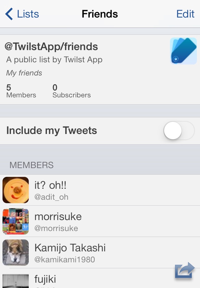 Twilst - List centric Twitter screenshot 4