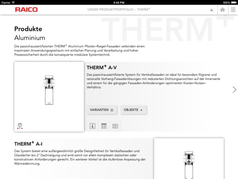 RAICO Produkte und Referenzen screenshot 4