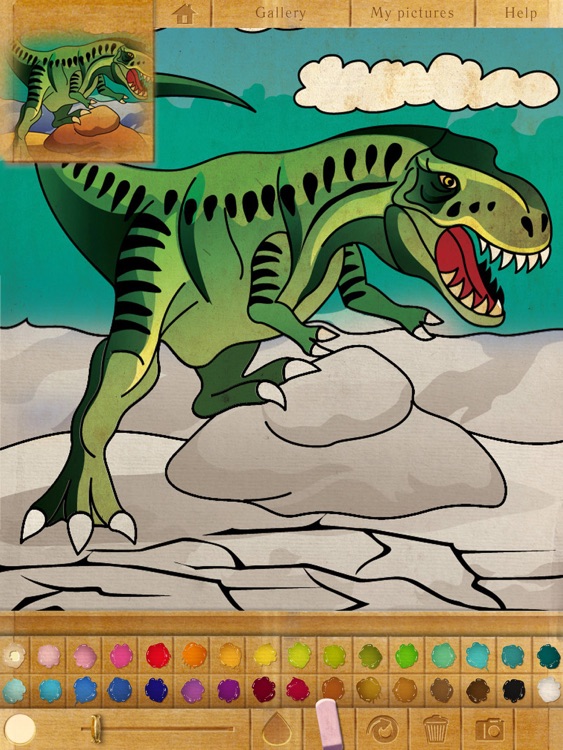 Coloring book. Dinosaurs screenshot-3