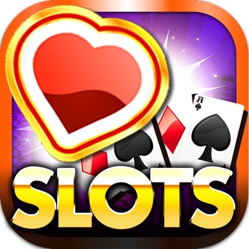 Vegas Heart's Slots & Casino - play lucky boardwalk favorites grand poker and more Icon