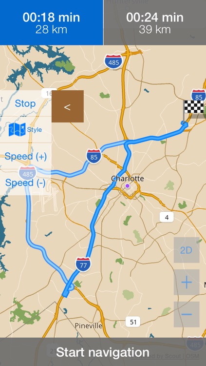 North Carolina/Charlotte Offline Map with Real Time Traffic Cameras Pro screenshot-4