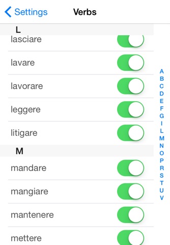 Italian Verb Test Pro screenshot 4