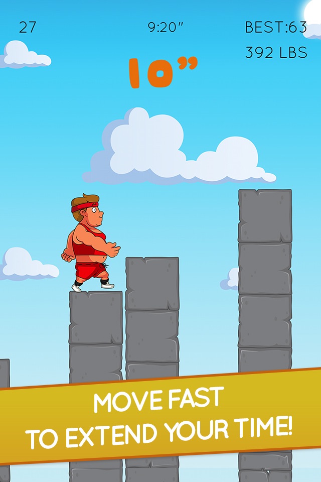 Fat Guy Fit Climb: Flabby Fitness Dash! screenshot 3