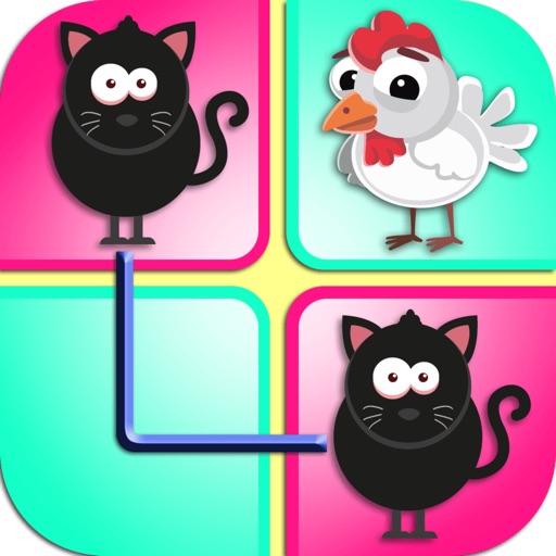 Matching Cards - fun connect twin animals, fruits, emoticons, noel iOS App