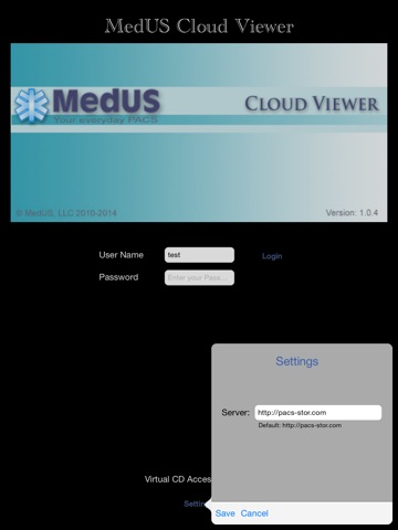 MedUS Cloud Viewer screenshot 2