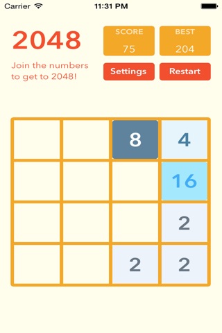 Maxi 2048 - Hit the top number screenshot 2