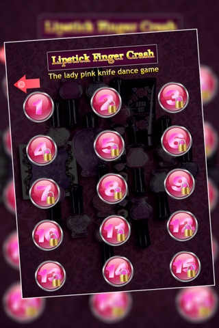 Lipstick Finger Crash : The lady pink knife dance game - Free Edition screenshot 4