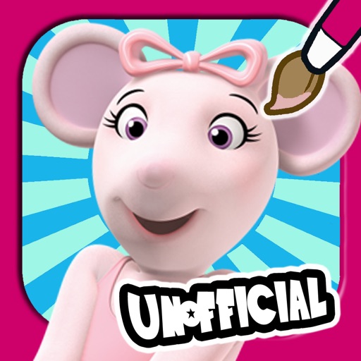 Girls Coloring for Angelina Ballerina (Unofficial Version) icon