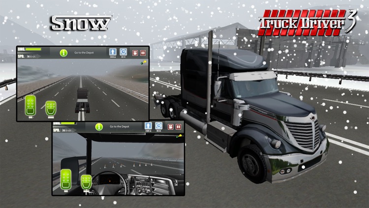 Truck Driver 3 : Rain and Snow Trucking 3D