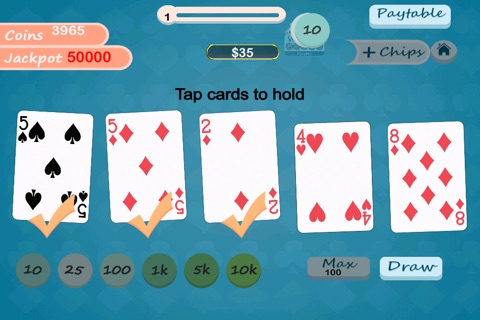 AAA World Poker Casino Master - good Vegas card betting game screenshot 2