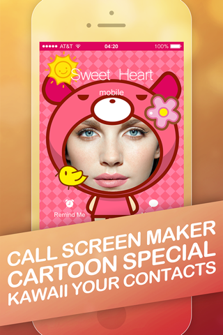 Call Screen Maker - Cute Cartoon Special for iOS 8 screenshot 3