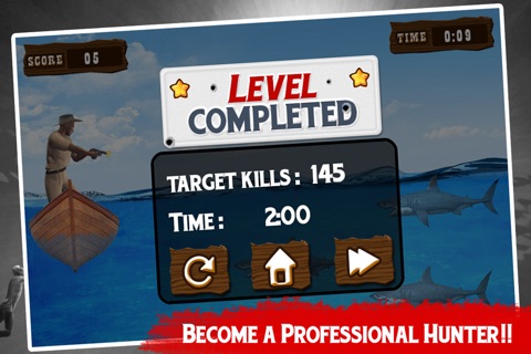Angry White Shark Attack – shoot the target and hunt down the deadly predators screenshot 2