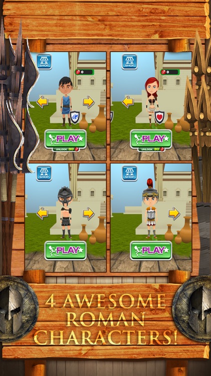 3D Roman Gladiator Run Impossible Infinite Runner Adventure Game FREE screenshot-3