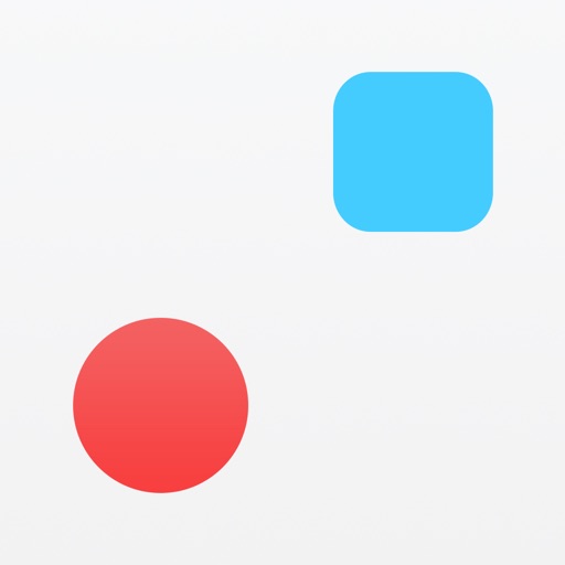 Red Circle, Blue Square Icon