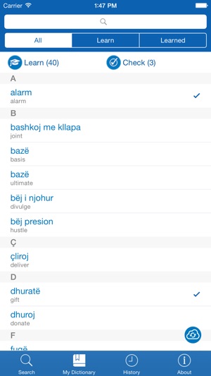 Albanian <> English Dictionary + Vocabulary trainer Free(圖3)-速報App