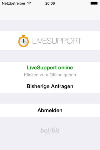 belbit LiveSupport screenshot 2
