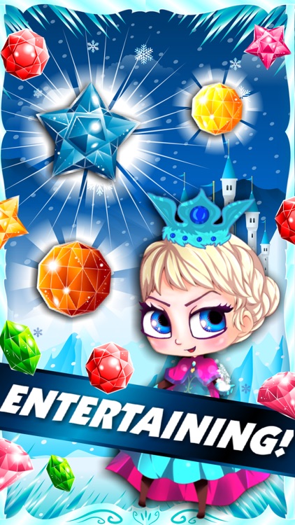 ``` Frozen Queen Match-3``` - fun candy puzzle game for jewel mania'cs free