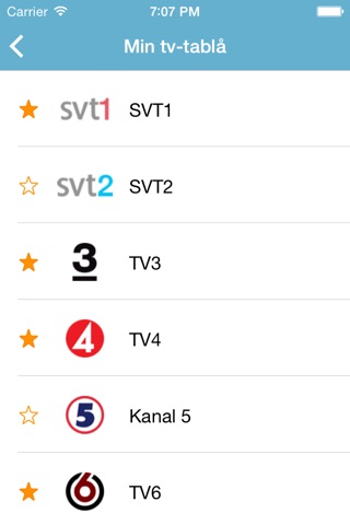 TvAppen - Din egen Tv-tablå screenshot 2