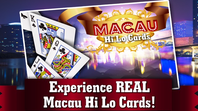 Macau Hi-lo Cards FREE - Live Addicting High or Lower Card C(圖1)-速報App