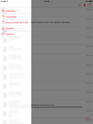 Screenshot of Avaya Messaging Service