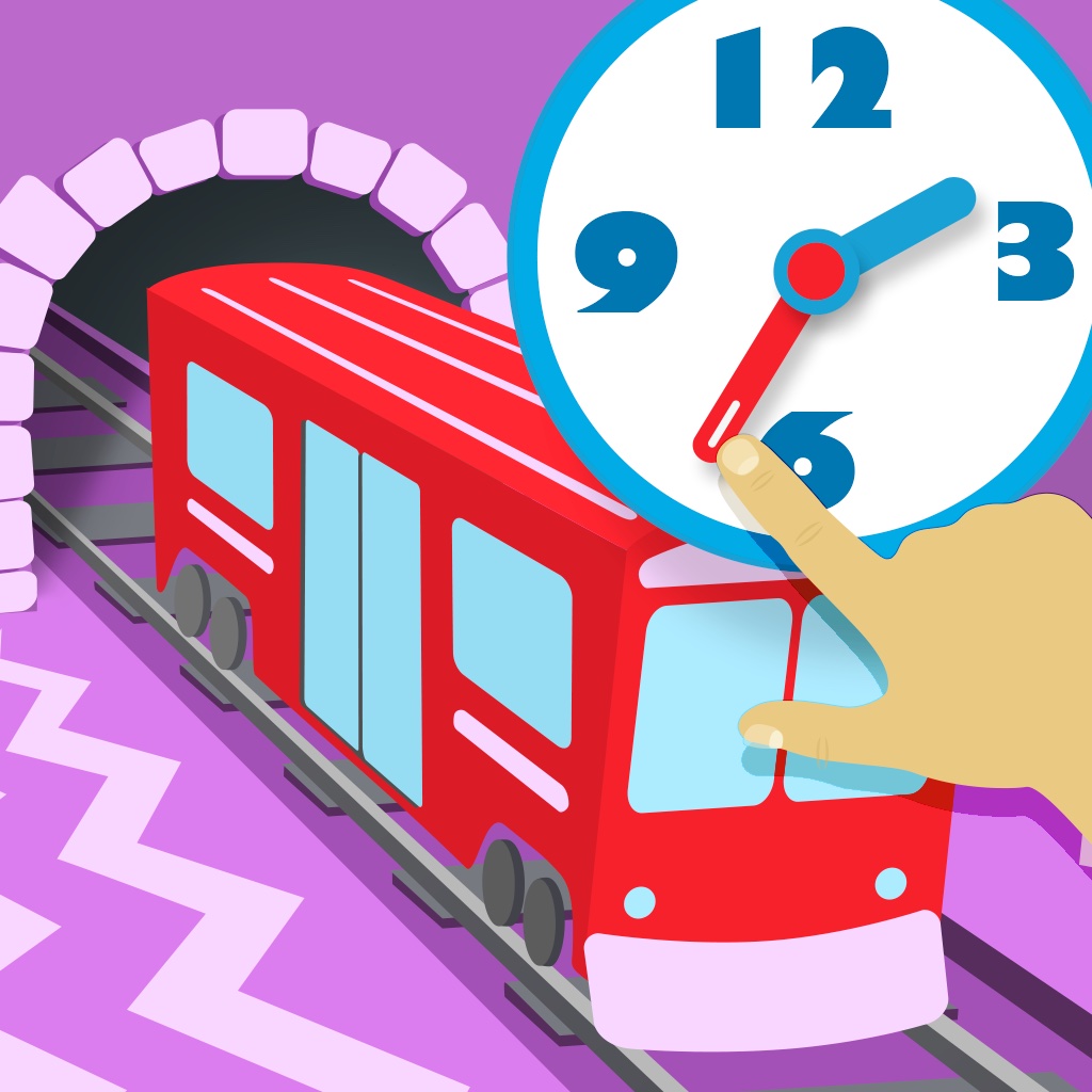 Train Time for kids: learning to tell time icon