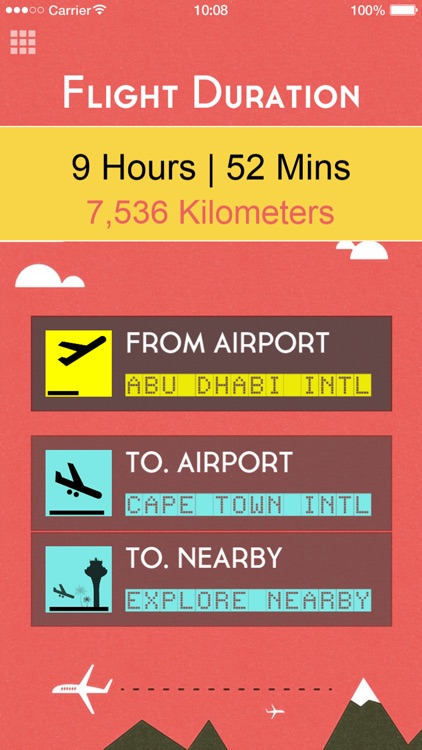 Travel Calculator (distance planner and airport codes)