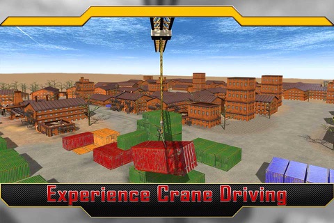 Heavy Cargo Crane Operator 3D - Large Freight Lifting and Realistic Parking Simulation Game screenshot 2