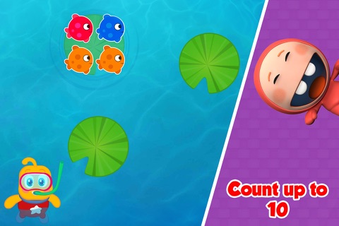 Learn to Count 1234 with Fishes - Numbers Counting & Quantity Match Math Puzzle : IQ for  toddler & kids of Montessori, Preschool & Kindergarten screenshot 4