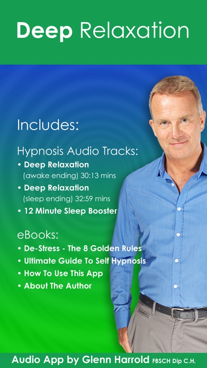 Deep Relaxation Hypnosis AudioApp-Glenn Harrold