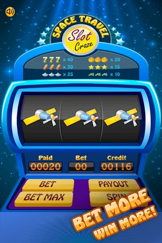 Space Travel Slots Craze - Casino Lucky Jackpot PRO screenshot 3