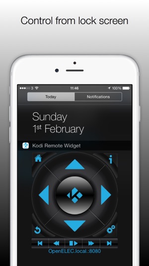 Kodi / XBMC Remote Control Widget