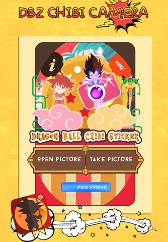 Dragon Ball Edition Sticker Camera : Super Saiyan Manga Version screenshot 4