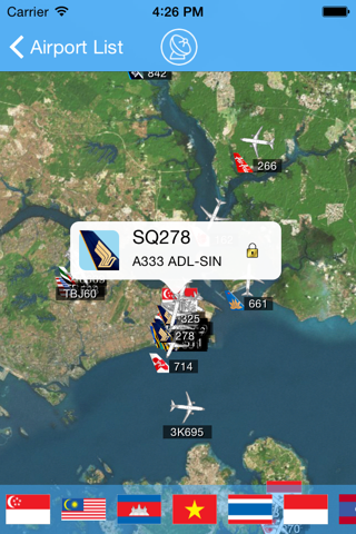 SG Changi Airport - iPlane Flight Information screenshot 2